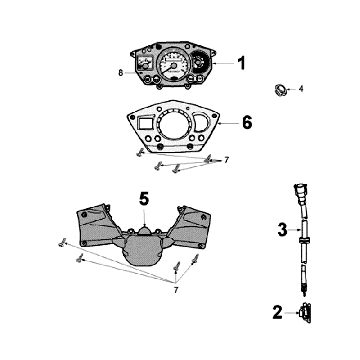 Compteur Peugeot Jet Force LC noir