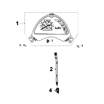 Compteur Peugeot Ludix 14 noir