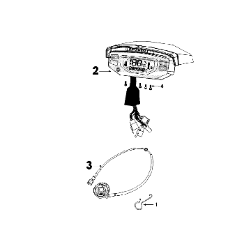 Compteur Peugeot Speedfight 4 4 temps Or blanc