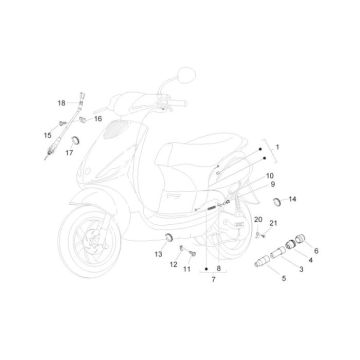 Câble de compteur - Câble de frein Piaggio Zip 2000 50 2T AC