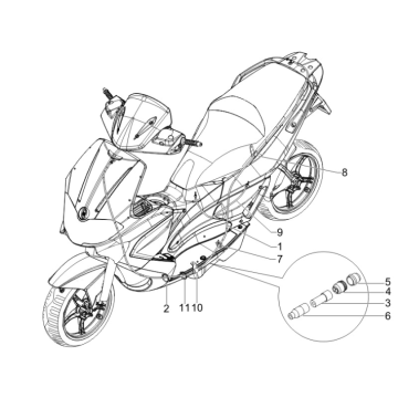 Câble d’accélérateur Gilera Runner 50 SP 50 2T LC 2010-2017