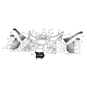 Marchepied AGM GT blanc