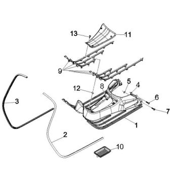 Marchepied GTS 125 IU noir 85/B