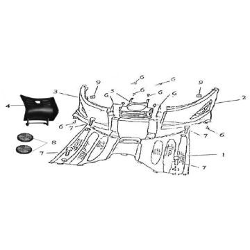 Marchepied Rover Classic 125cc