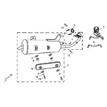 Echappement Sym Allo (WH871) champagne