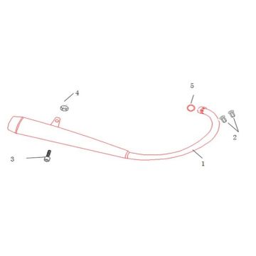 Base d'échappement Agm Caferacer