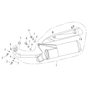 Pot d'échappement Agm Supre