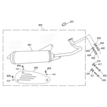 Pot d'échappement BTC Streetline noir