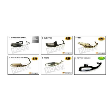 Echappement Generic Cracker bleu 2010 2 temps 25