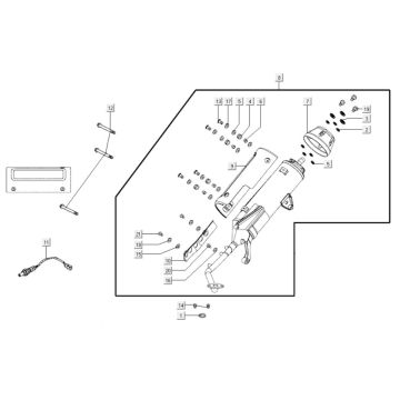 Pot d'échappement Kymco Agility City 16 200i