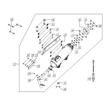 Pot d'échappement Kymco People S 300i