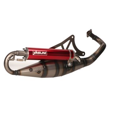 Pot d'échappement rouge à 2 temps Yasuni-R tub420r pour Piaggio 50