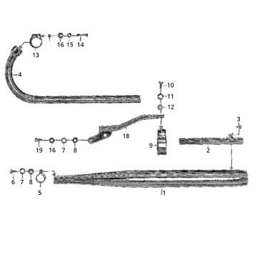 Pot d'échappement Zundapp GTS 50 517-40L0