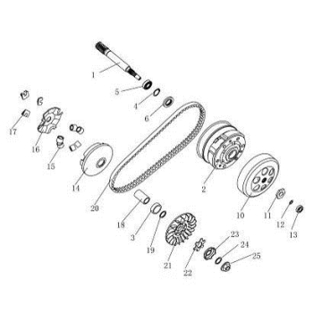 Accouplement de variateur China Venom noir