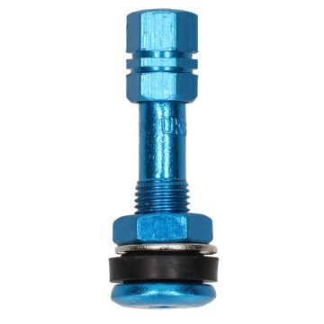 Valve tubeless droite bleu/cp