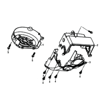 Boîtier à air Sym Fiddle II Euro4 (WH-006) blanc