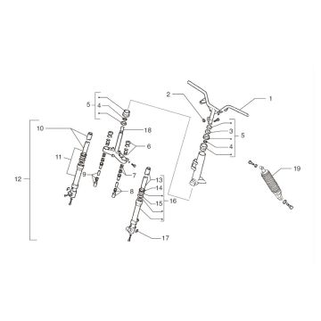 Suspension Beta Ark-K LC bleu 2004 2 temps
