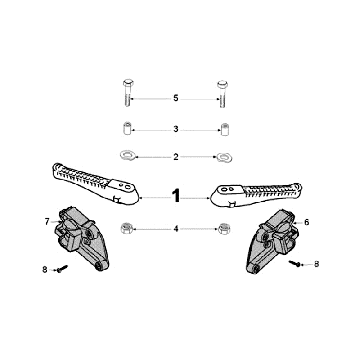 MarchepiedPeugeot Jet Force LC Injection Rouge