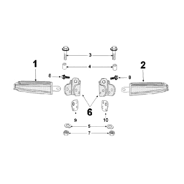 MarchepiedPeugeot Kisbee bleu