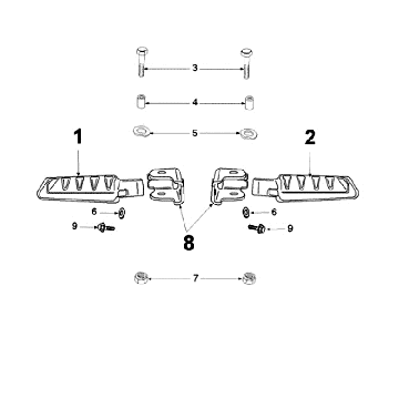 MarchepiedPeugeot Ludix 14 noir