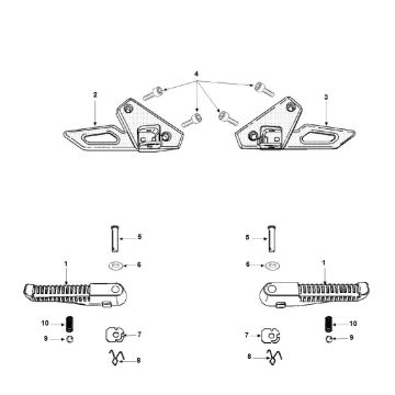MarchepiedPeugeot Speedfight 3 AC 2 temps