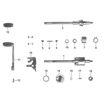 Pédale Zundapp GTS 50 517-39L0