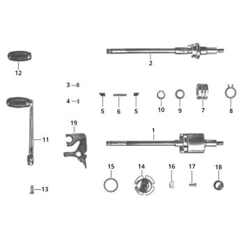 Pédale Zundapp GTS 50 517-40L0