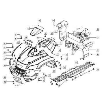 Capots avant MXU 400