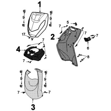 Pour le placage Peugeot Kisbee Cherry rouge original euro4