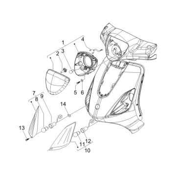 Clignotants Piaggio Fly 2 temps