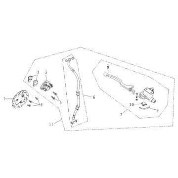 Pièces de frein avant Agm Supreme