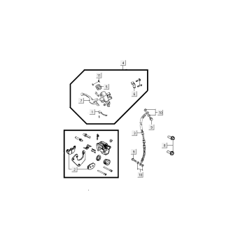 Frein avant Kymco Agility Delivery 4 temps euro4 noir