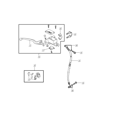 Frein avant Kymco Agility FR 12' 4 temps euro4 noir