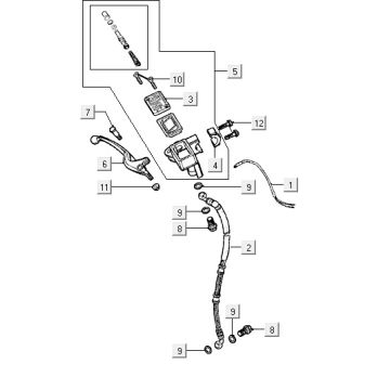 Frein avant Kymco Vitality 2t ac sportstream