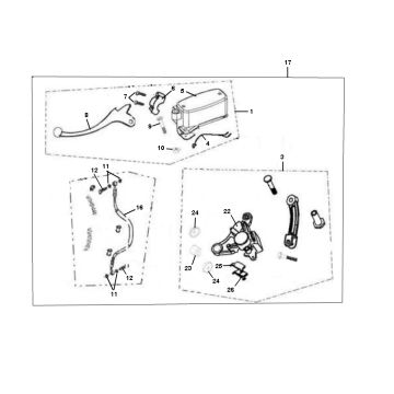 Frein avant Senzo Retro GT2 4 temps