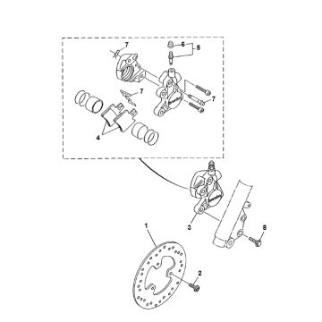 Frein avant Yamaha Neo 2 temps (jusqu'en 2003)