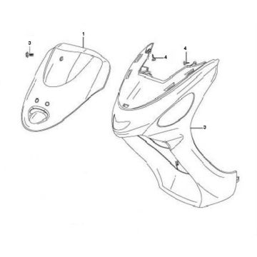 Bulle avant China Filly 4 temps