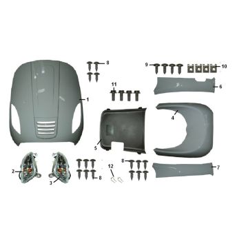 Bulle avant Riva Sport VX50S 4 temps