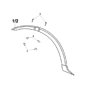 Garde boue avant Peugeot Vogue Black