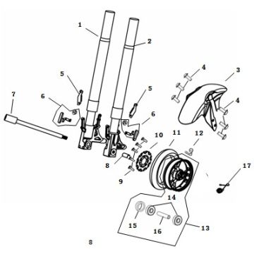 Garde-boue avant AGM Strada