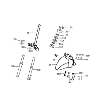 Garde-boue avant AGM VX50s bronze