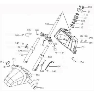 Garde-boue avant Benzhou ZN50QT-36 noir