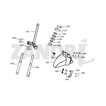 Garde-boue avant BTC Riva Sport bronze