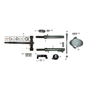 Fourche avant Riva Sport VX50S 4 temps