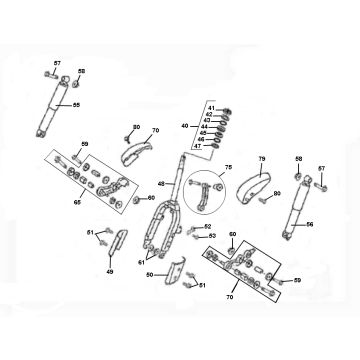 Fourche avant Rover Classic 4 temps