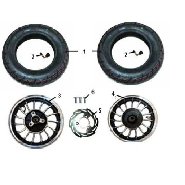 Roue avant - Roue arrière Riva Sport VX50S 4 temps