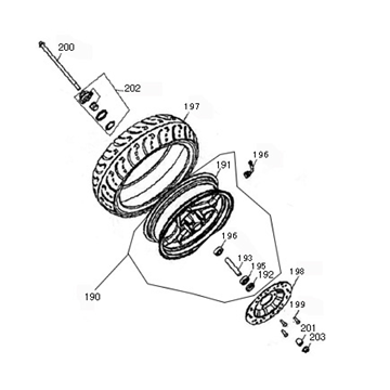 Roue avant Giantco Venus I creme