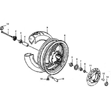 Roue avant Rover Classic 4 temps