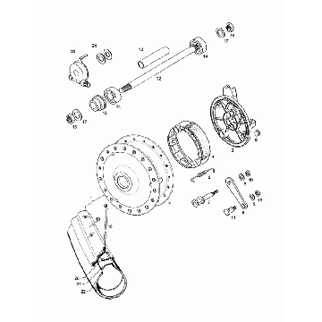 Voorwiel Tomos CLASSIC XL (L1)