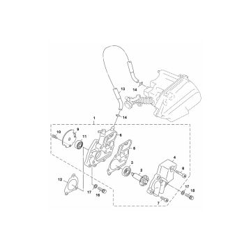 Pompe à eau Yamaha Aerox 4 temps 2014